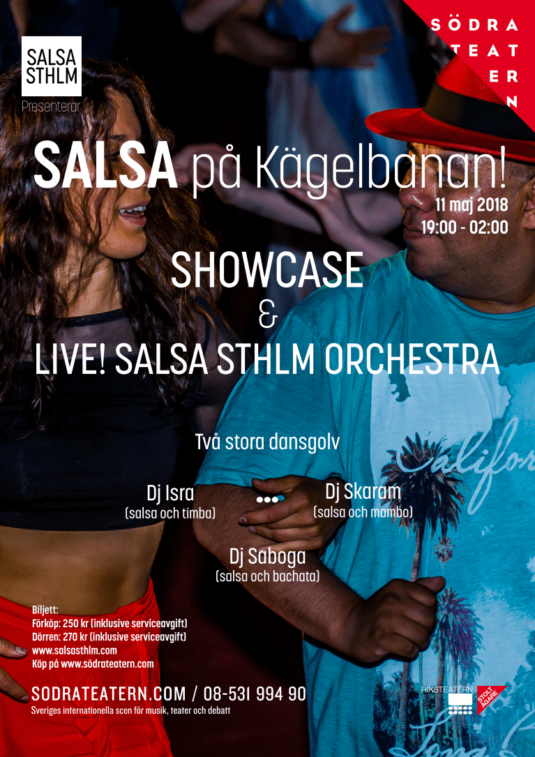 SalsaSthlm Södra Teatern Affich A2 11 maj 2018 v2.png