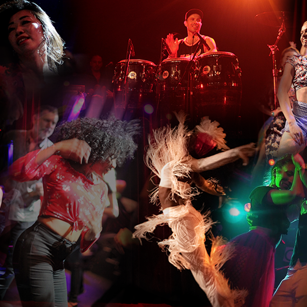 salsadans och slagverk